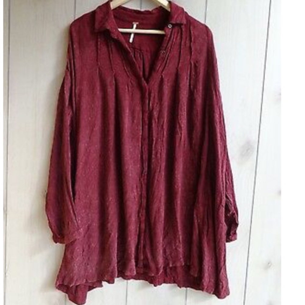 Free People very oversized “medium” long and large tunic top